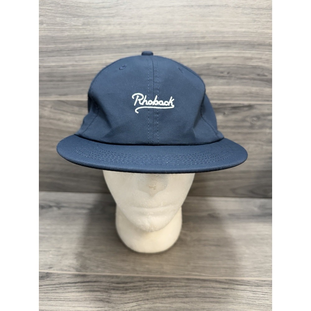Rhoback Logo Men's Baseball Cap Hat Adjustable Strapback Golf Navy Blue Outdoor